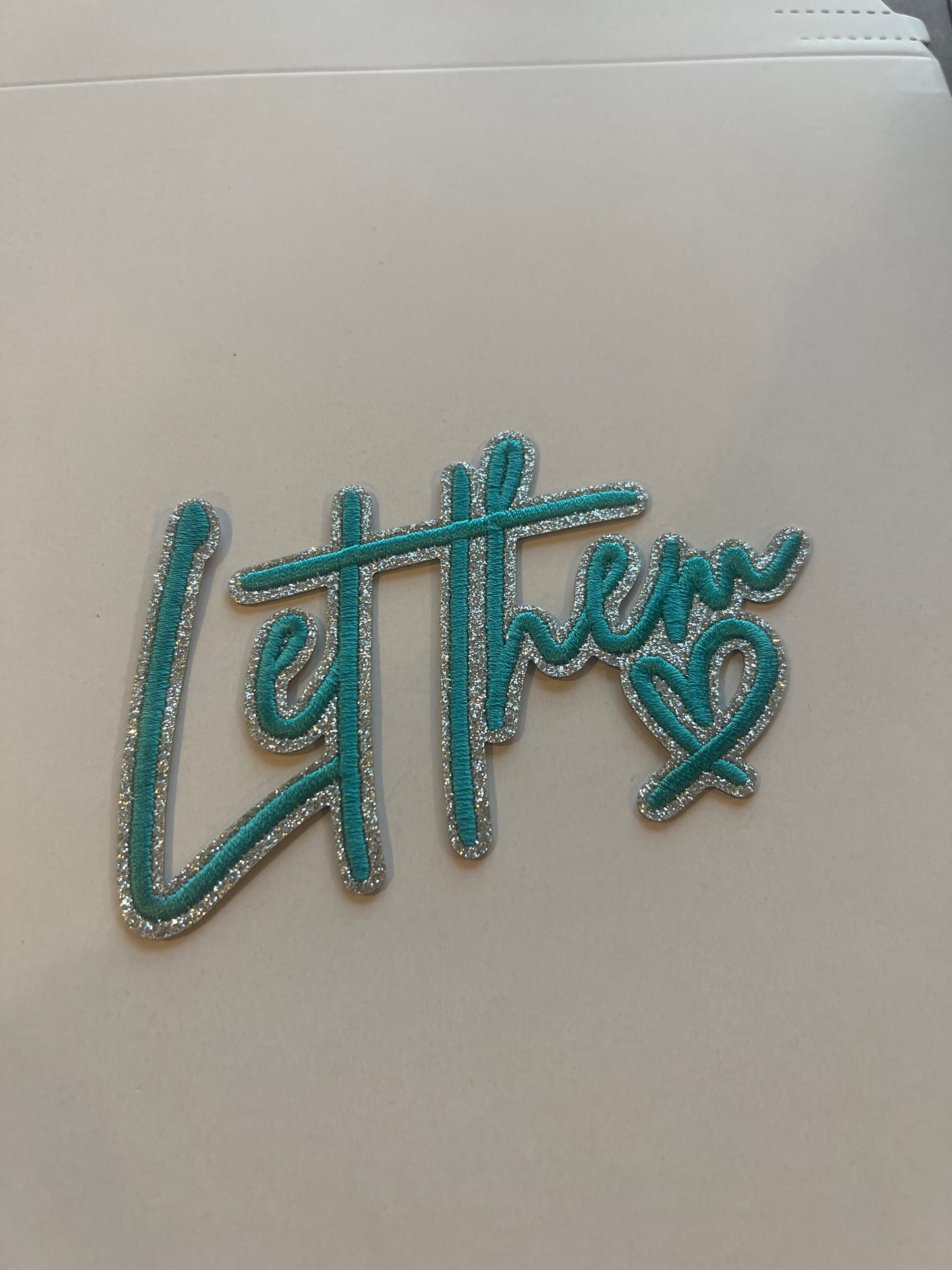 Let Them Teal Hat Patch