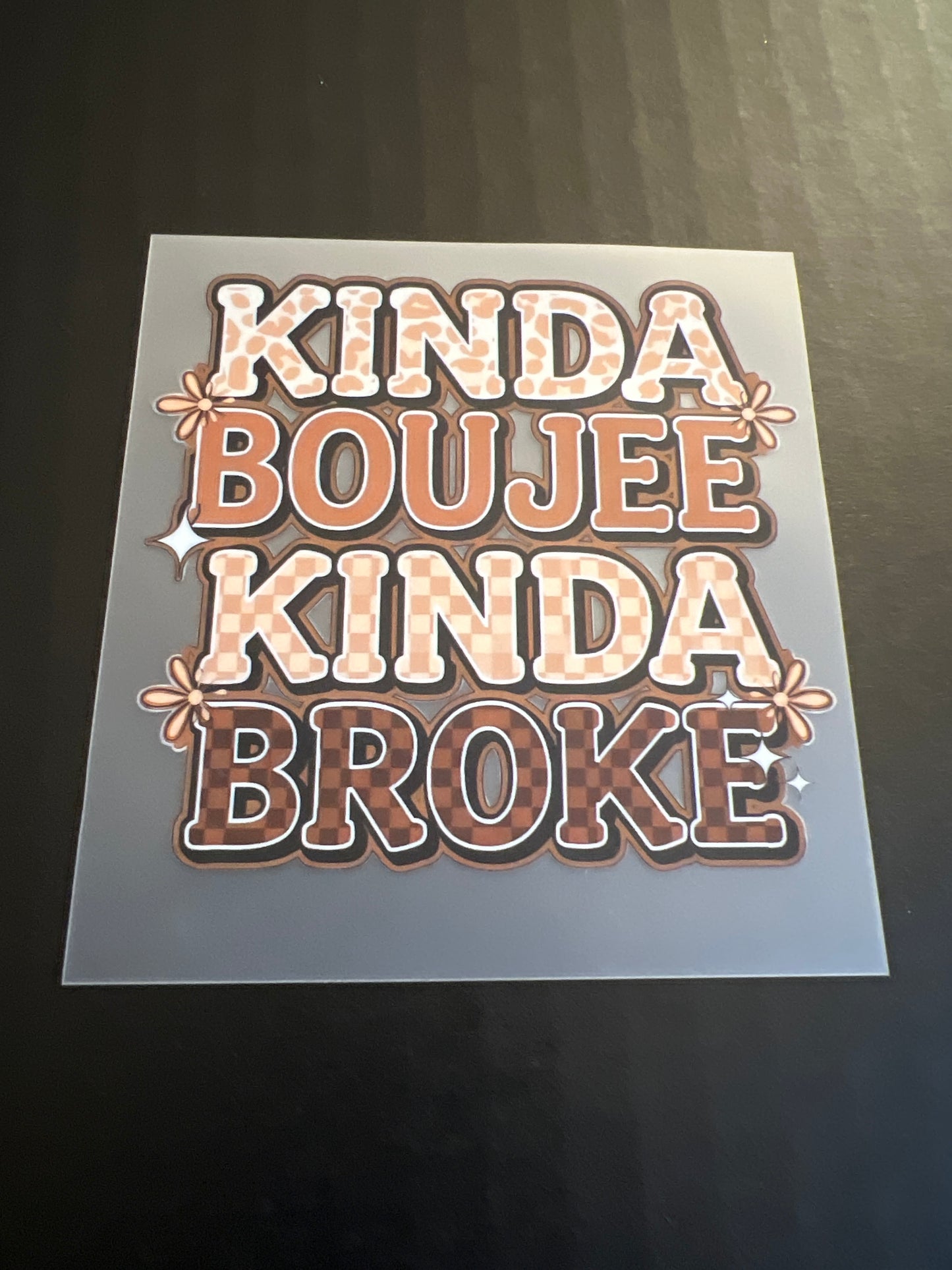 KIBDA BOUJEE KINDA BROKE HAT DTF