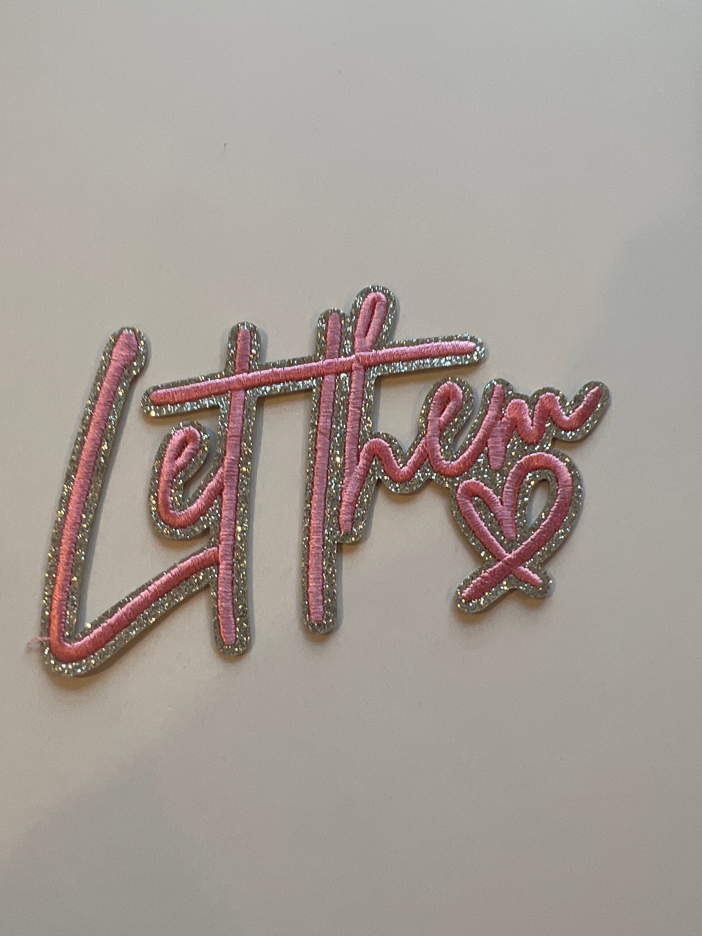Let Them Pink Hat Patch