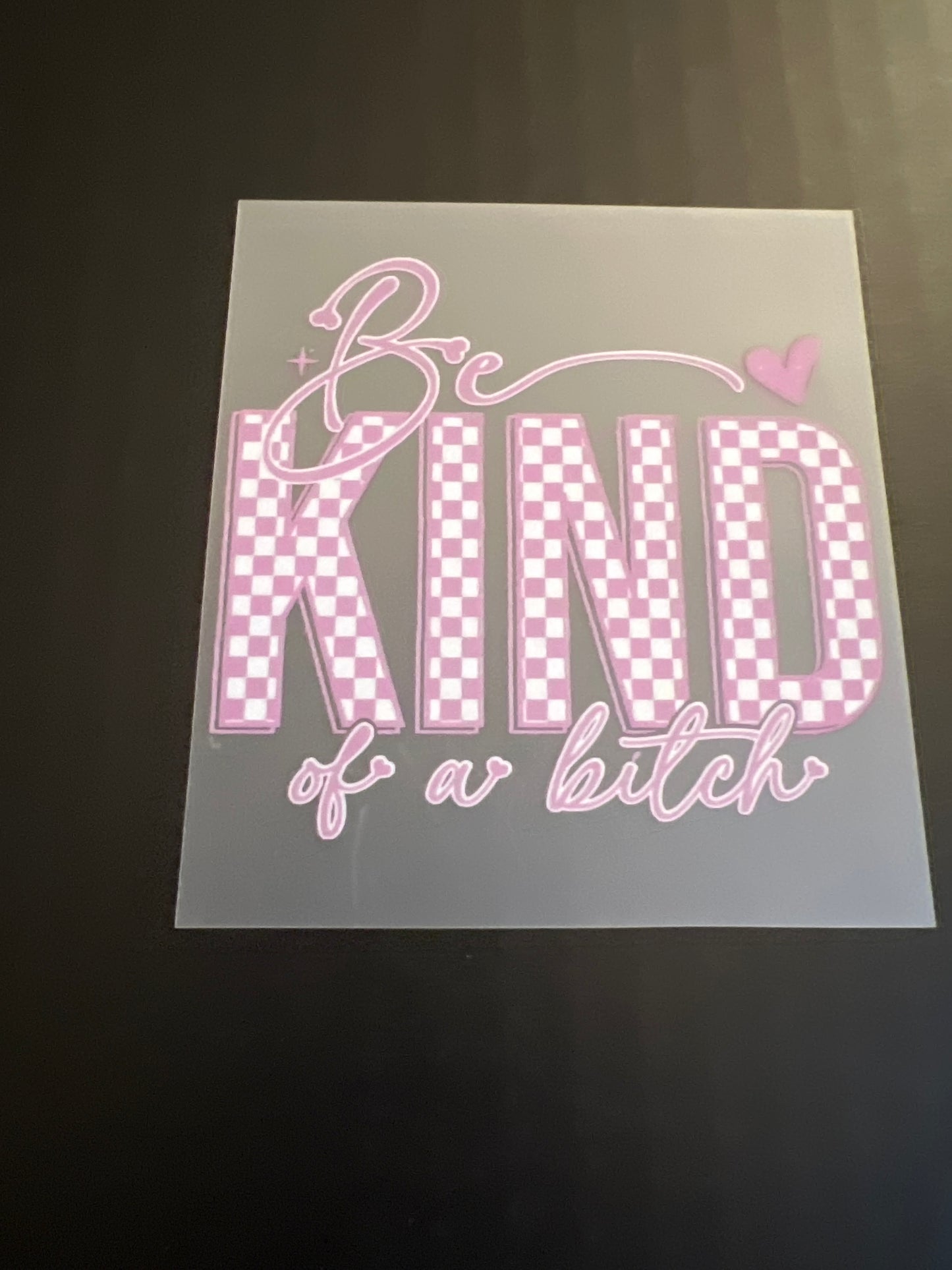 BE KIND OF A B PURPLE HAT DTF