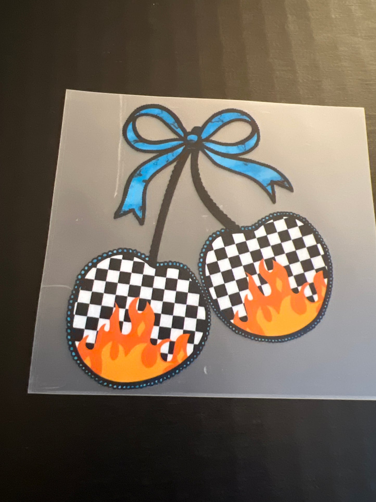 FLAME CHEERY HAT DTF