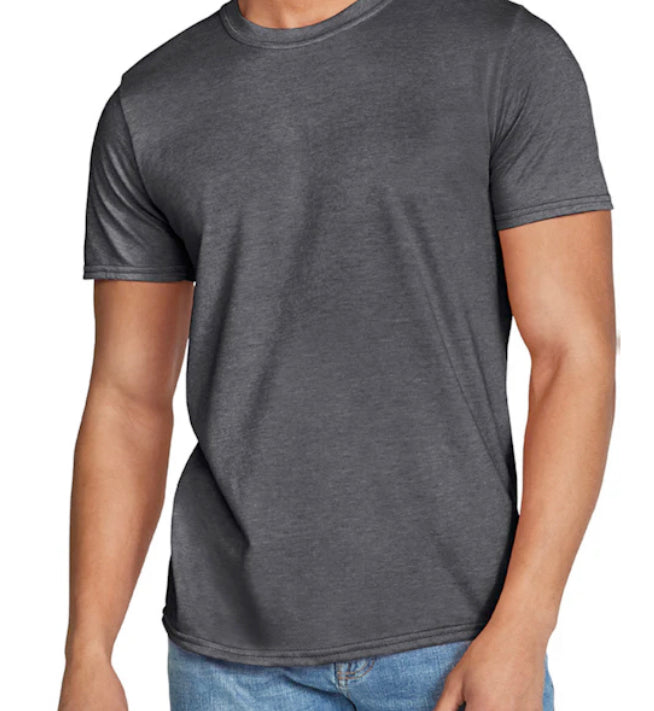 GILDAN UNISEX HEATHER DARK GREY