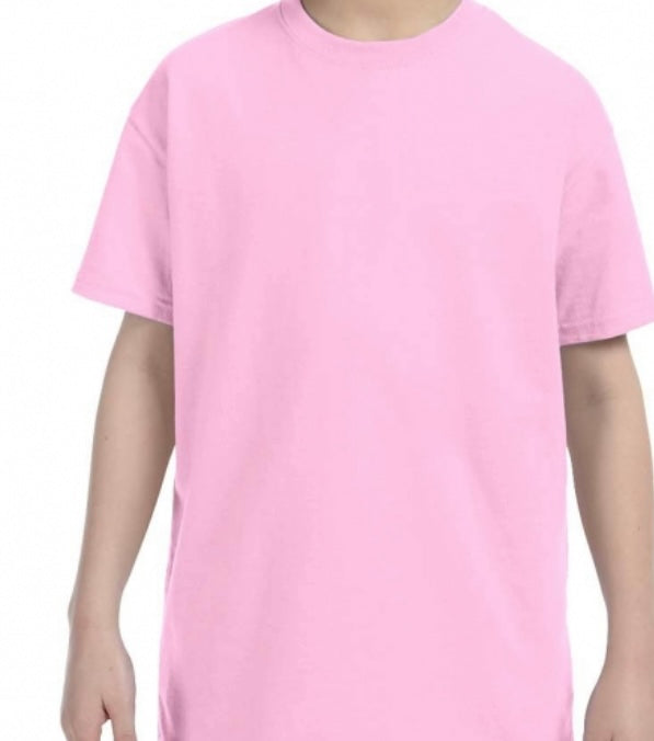 Youth Gildan Heavy Cotton Light Pink