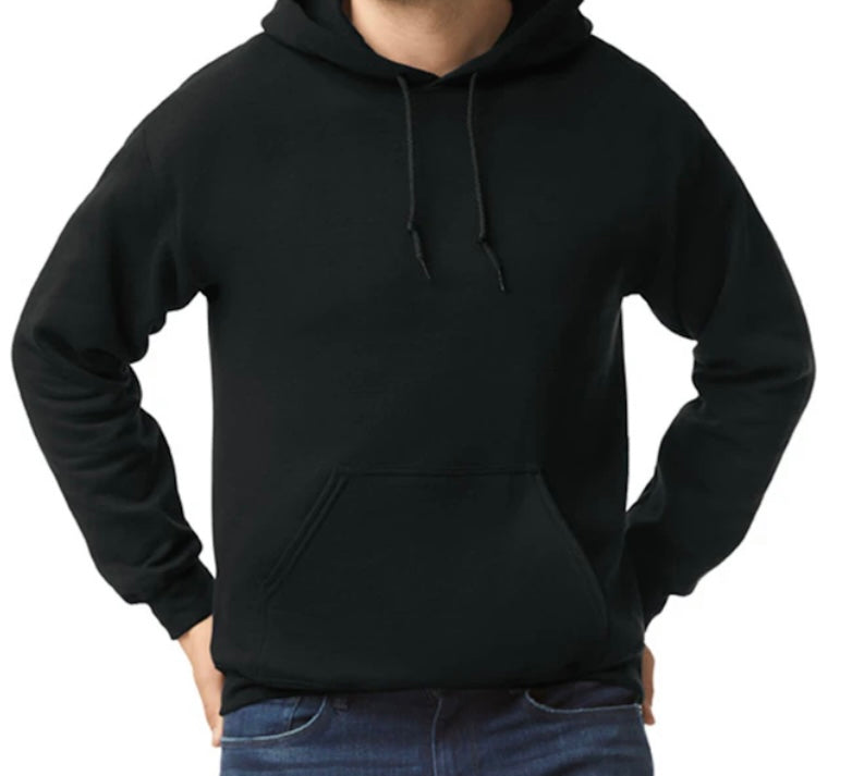 Gildan Unisex 50/50 Heavy Blend Black Hoodie