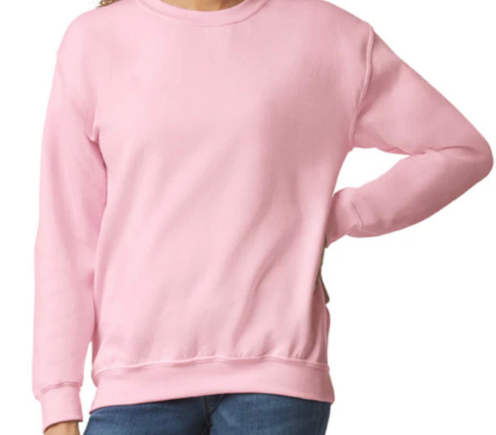 Crewneck Unisex EcoSmart 50/50 Light Pink