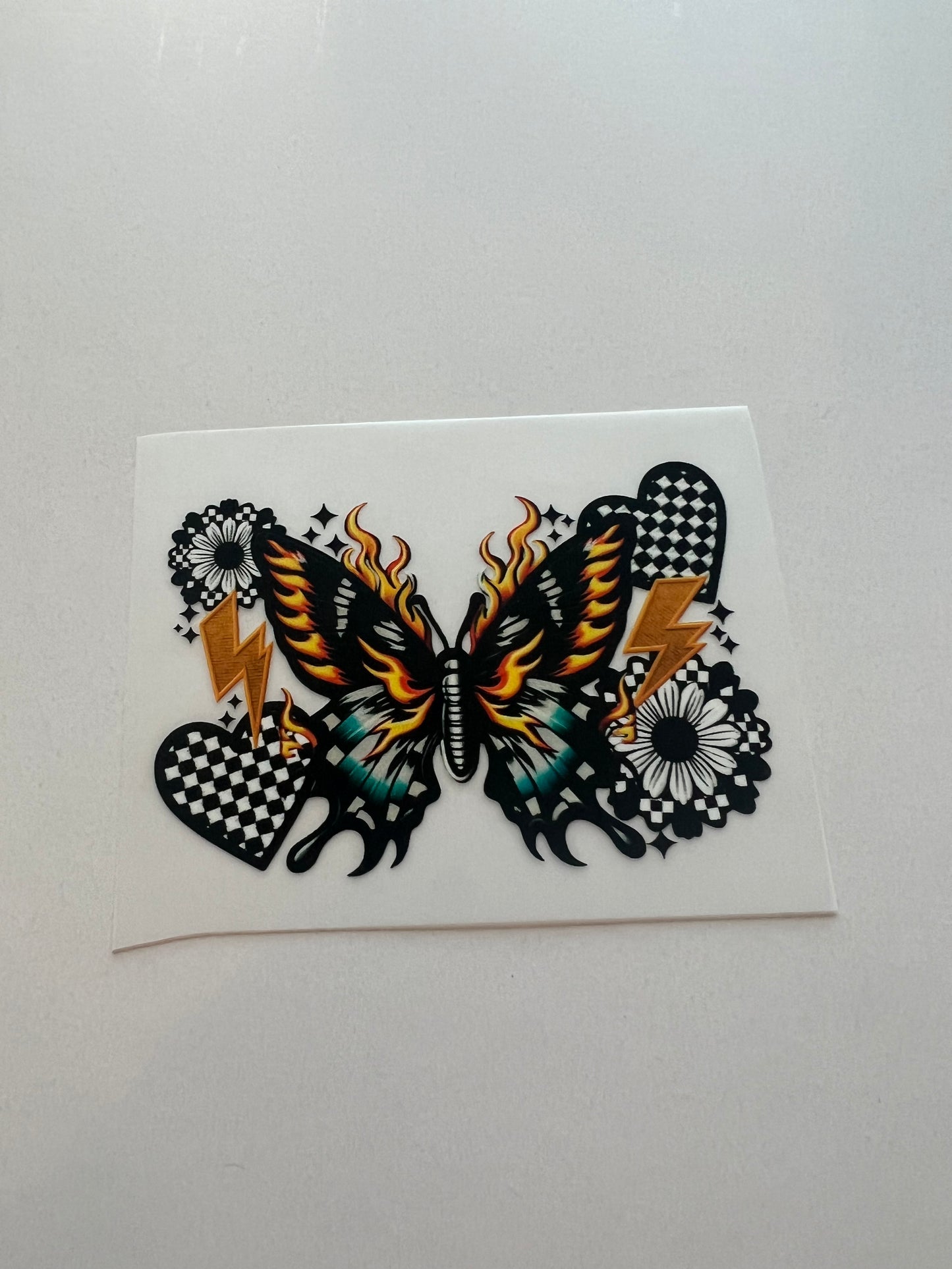 Butterfly Checker Hat DTF