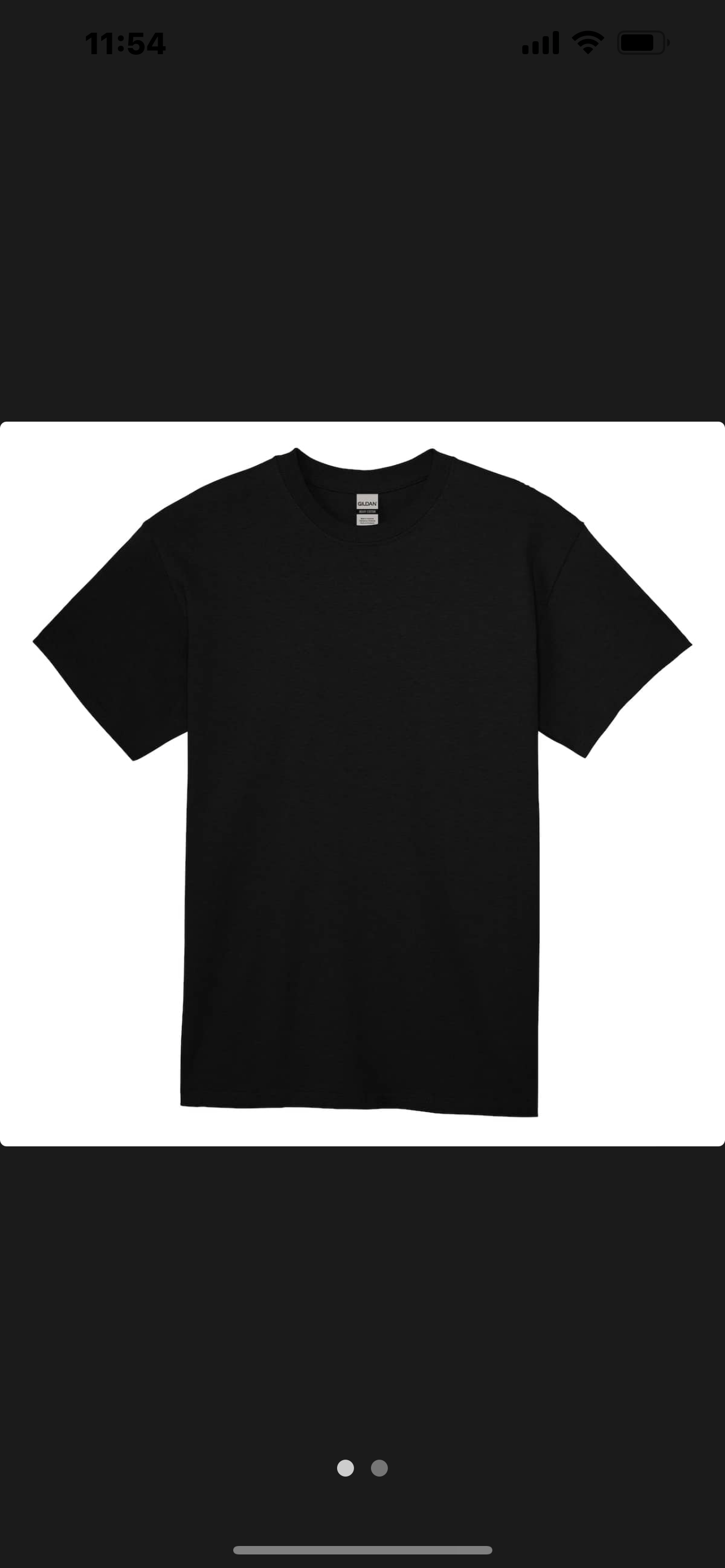 Gildan Youth Black T Shirt