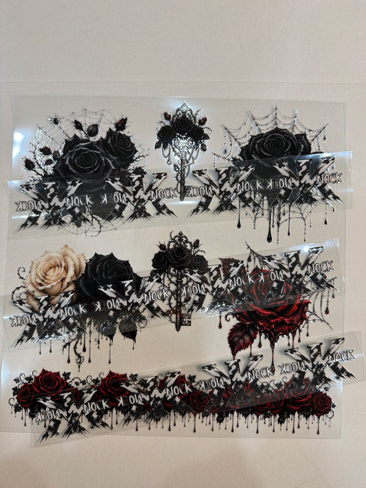 E 1022 Gothy Web Floral 1