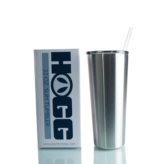 22oz Slim Tumbler With Lid And Straw