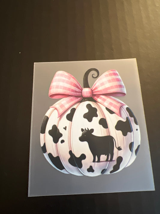 MOO COW PUMPKIN HAT DTF