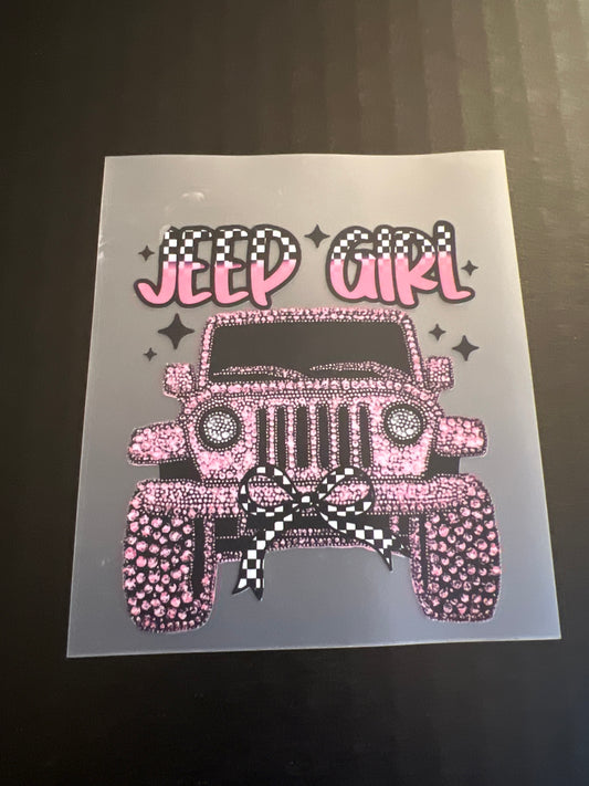 JEEP PINK GIRL HAT DTF