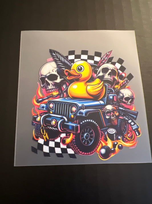 DUCK JEEP HAT DTF