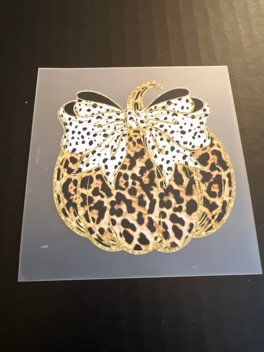 CHEETAH PUMPKIN HAT DTF