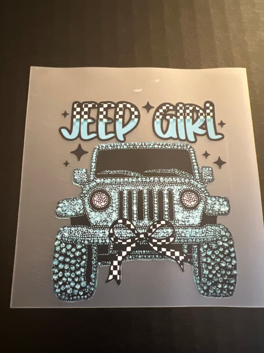 JEEP TEAL GIRL HAT DTF