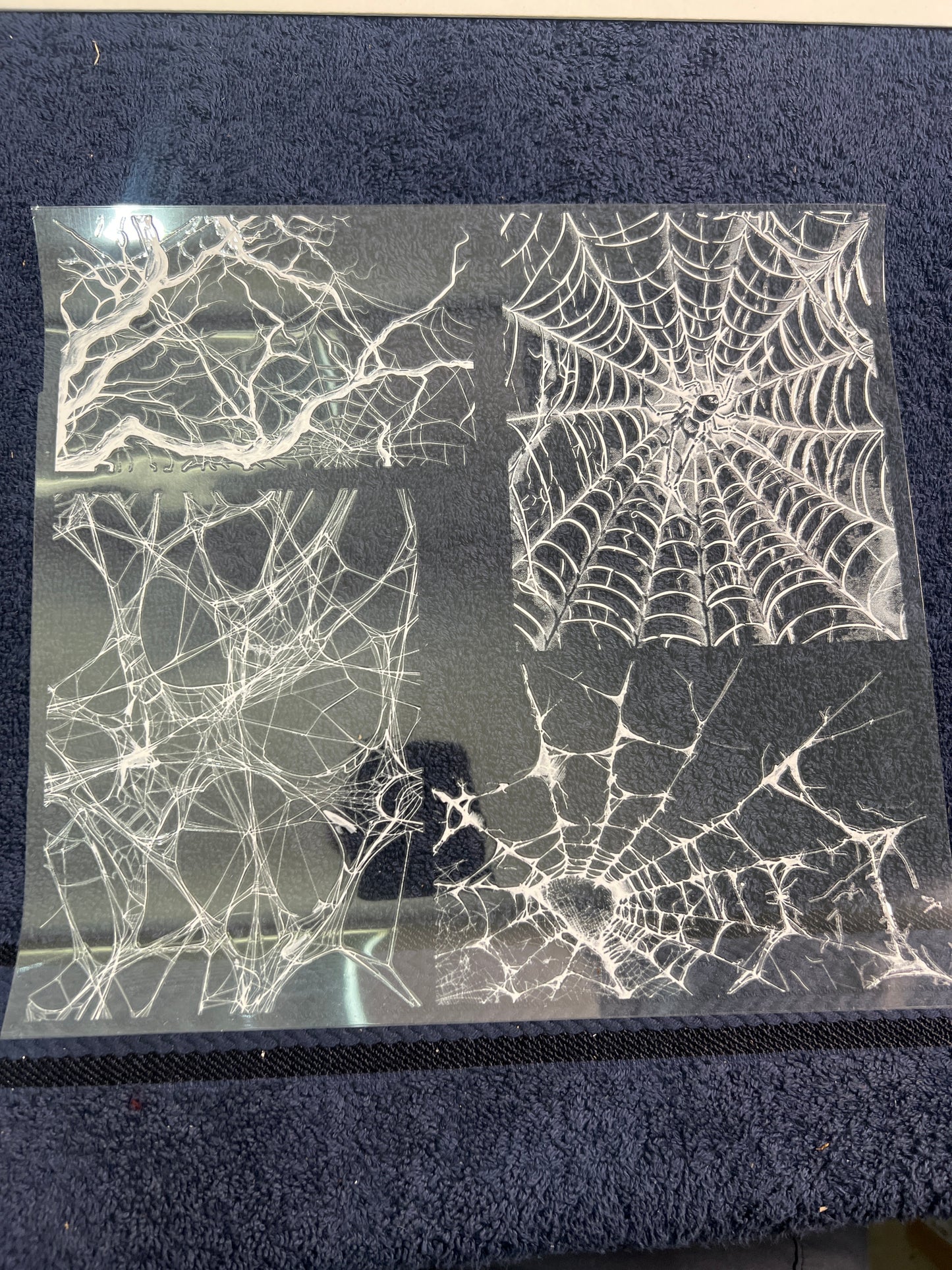 TOOLED 45 WHITE SPIDERWEBS