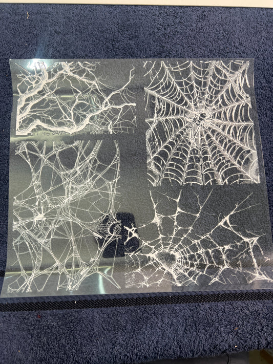TOOLED 45 WHITE SPIDERWEBS
