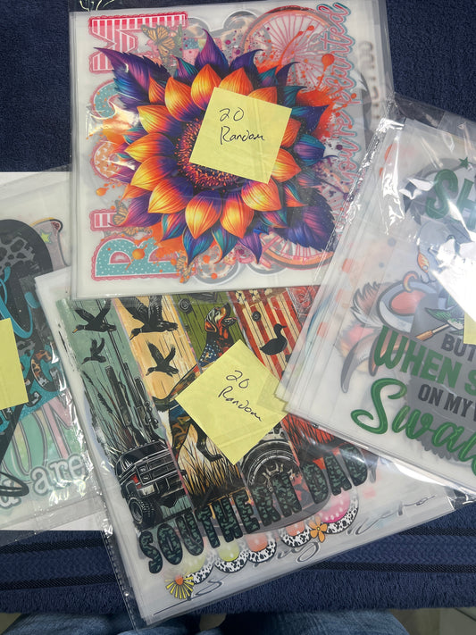 20 Piece DTF Grab Bag Random