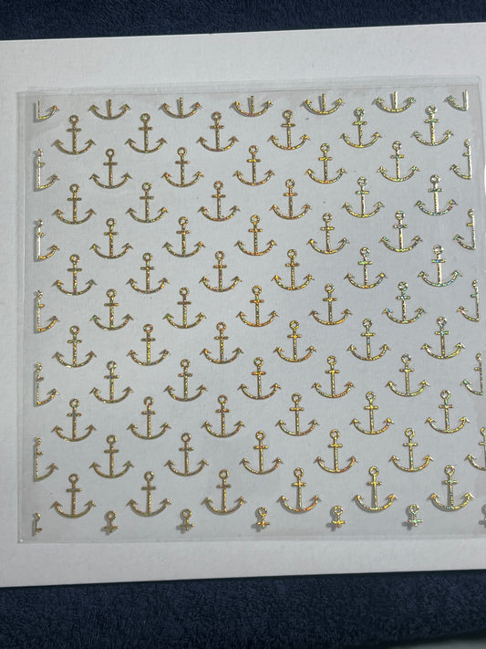 E 543 Gold Holographic Anchors 5/8
