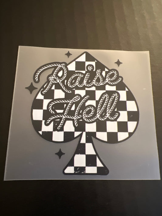 RAISE HELL HAT DTF