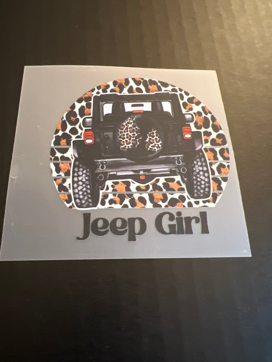 JEEP GIRL CHEETAH HAT DTF