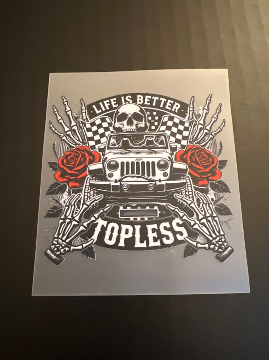 LIFE IS BETTER HAT DTF