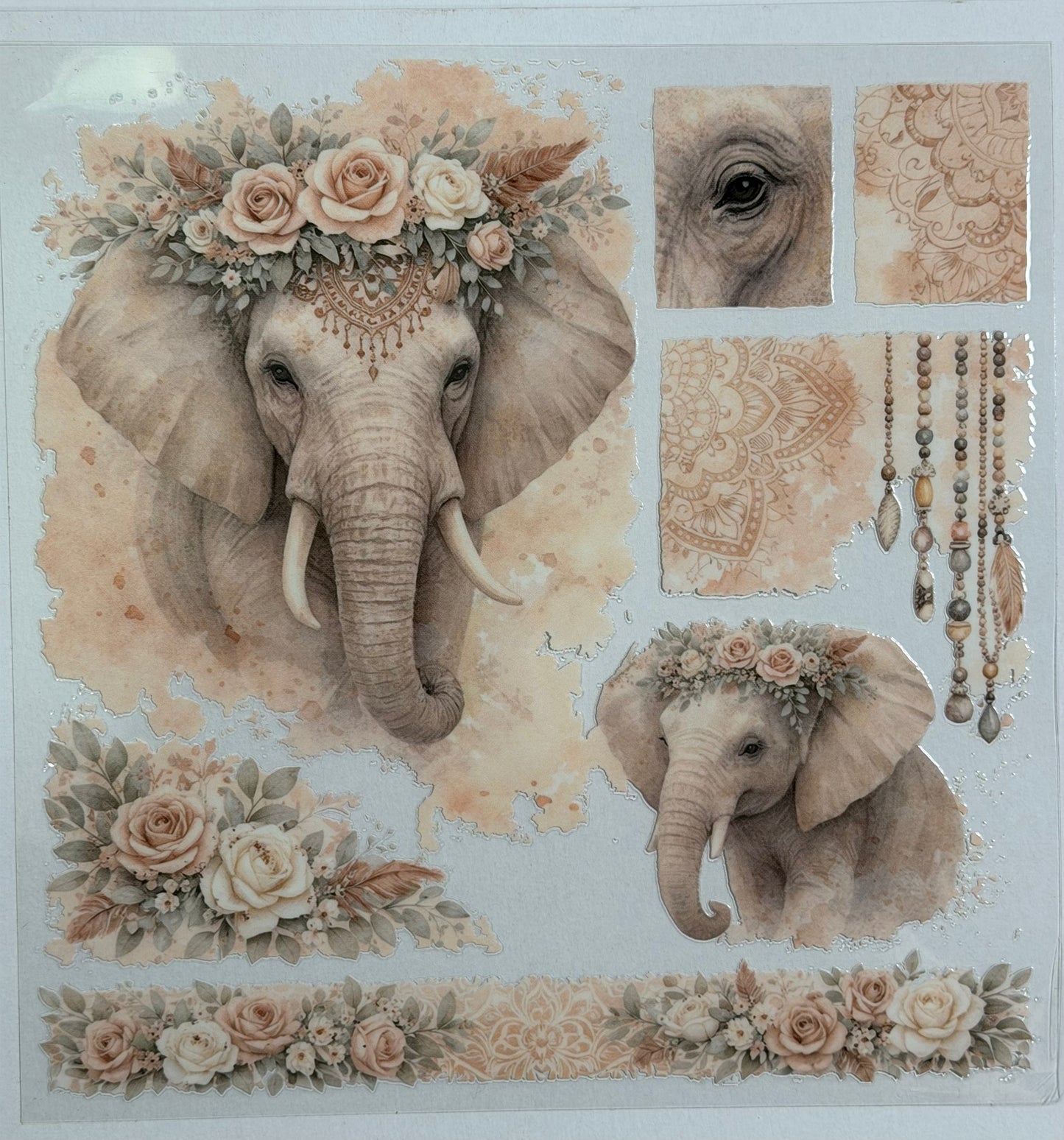 E 648 Pink Elephants Designed By Dips New 6/7