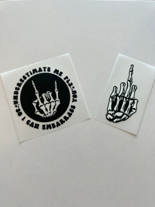 Skeleton Hand Hat DTF