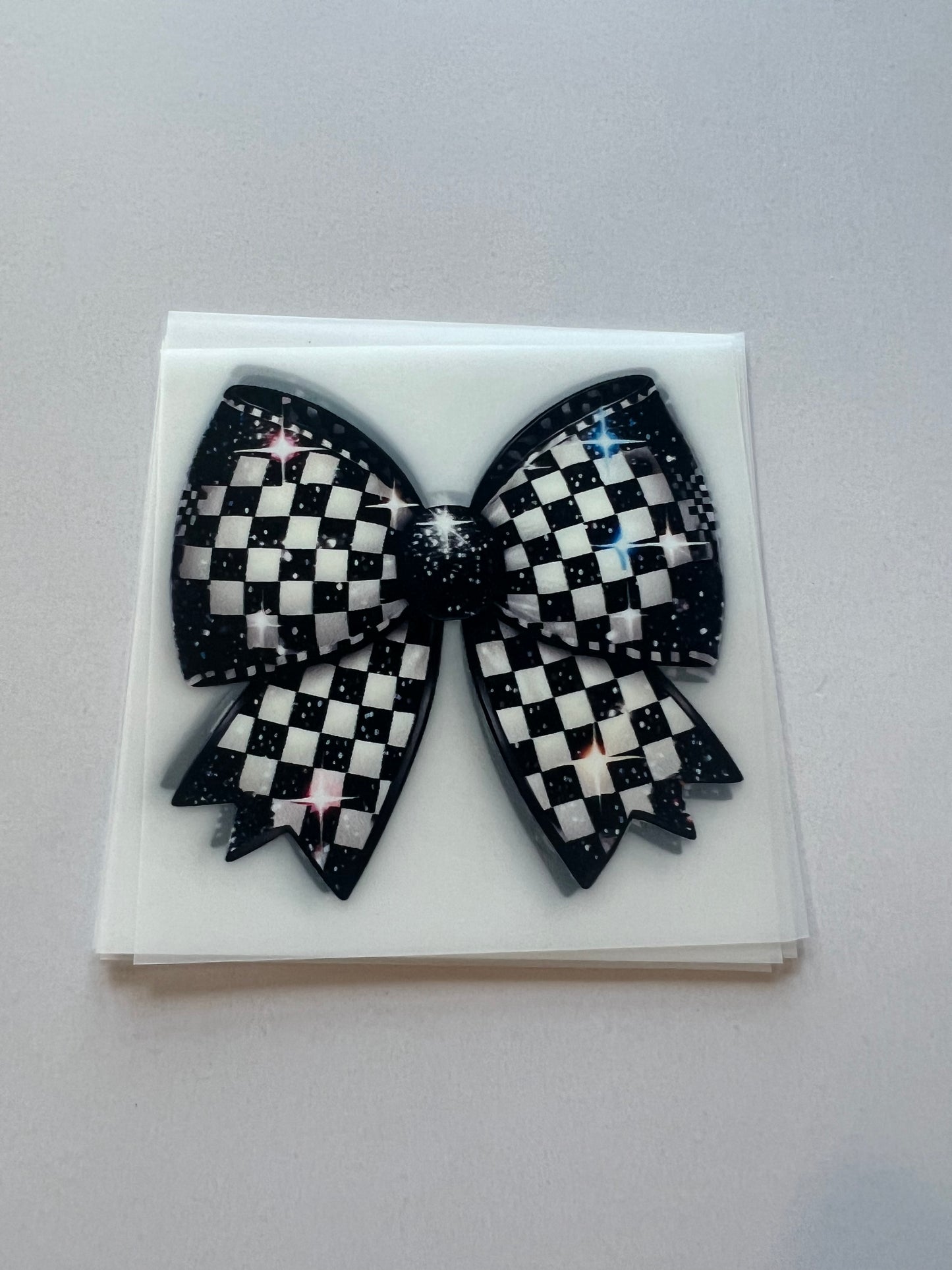 Checker Bow Hat DTF