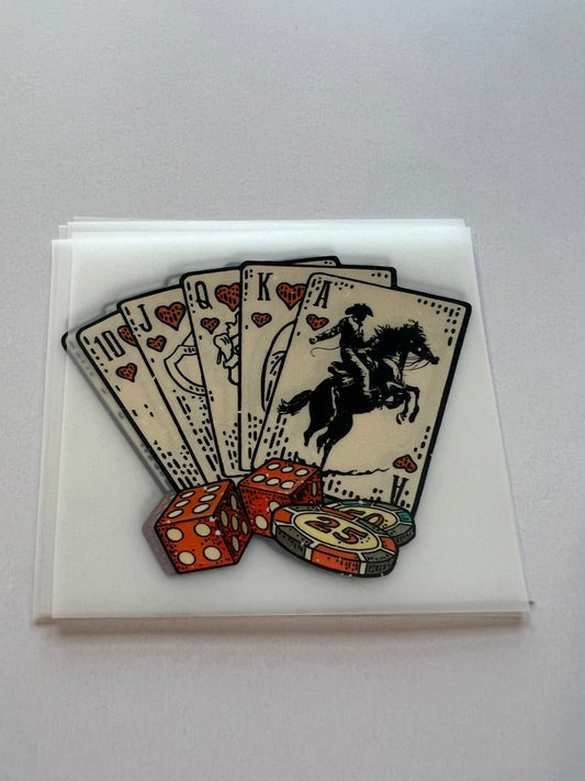 Heart Royal Flush Hat DTF