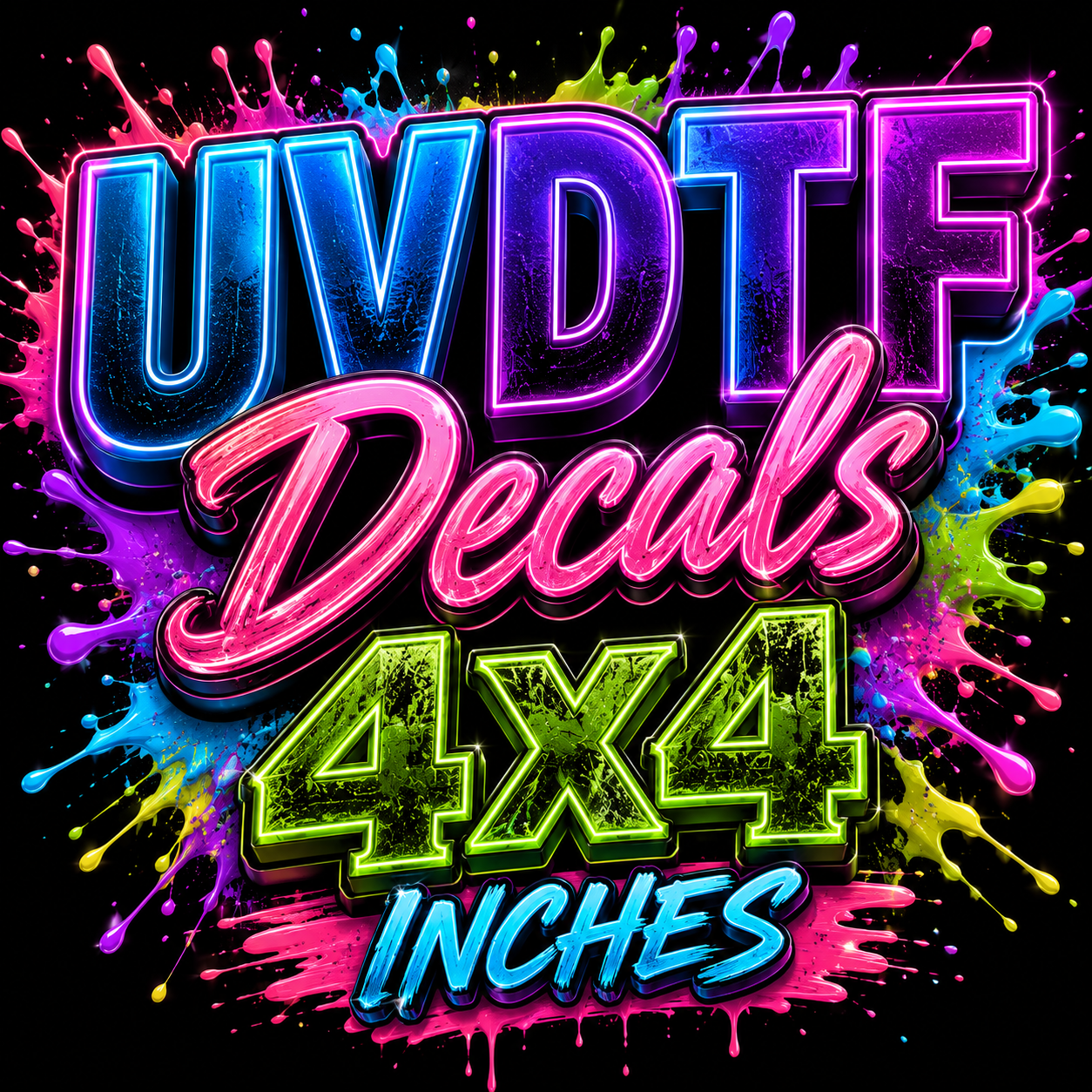 UVDTF DECALS 4x4 Inch