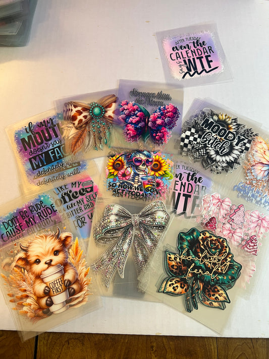 UVDTF 10 Piece Grab Bags