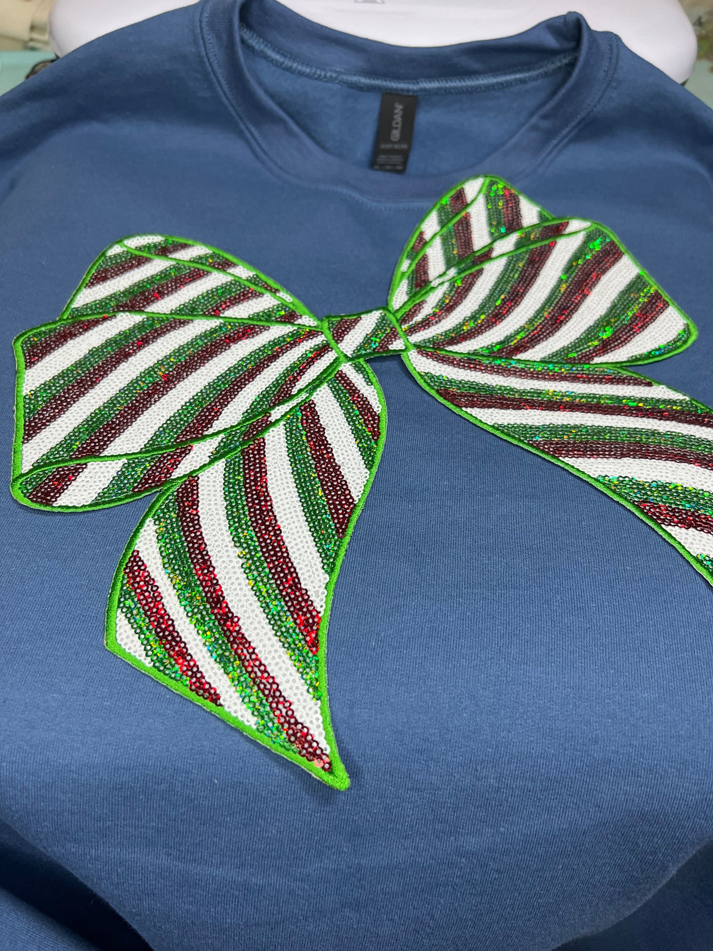 Red Green White Bow